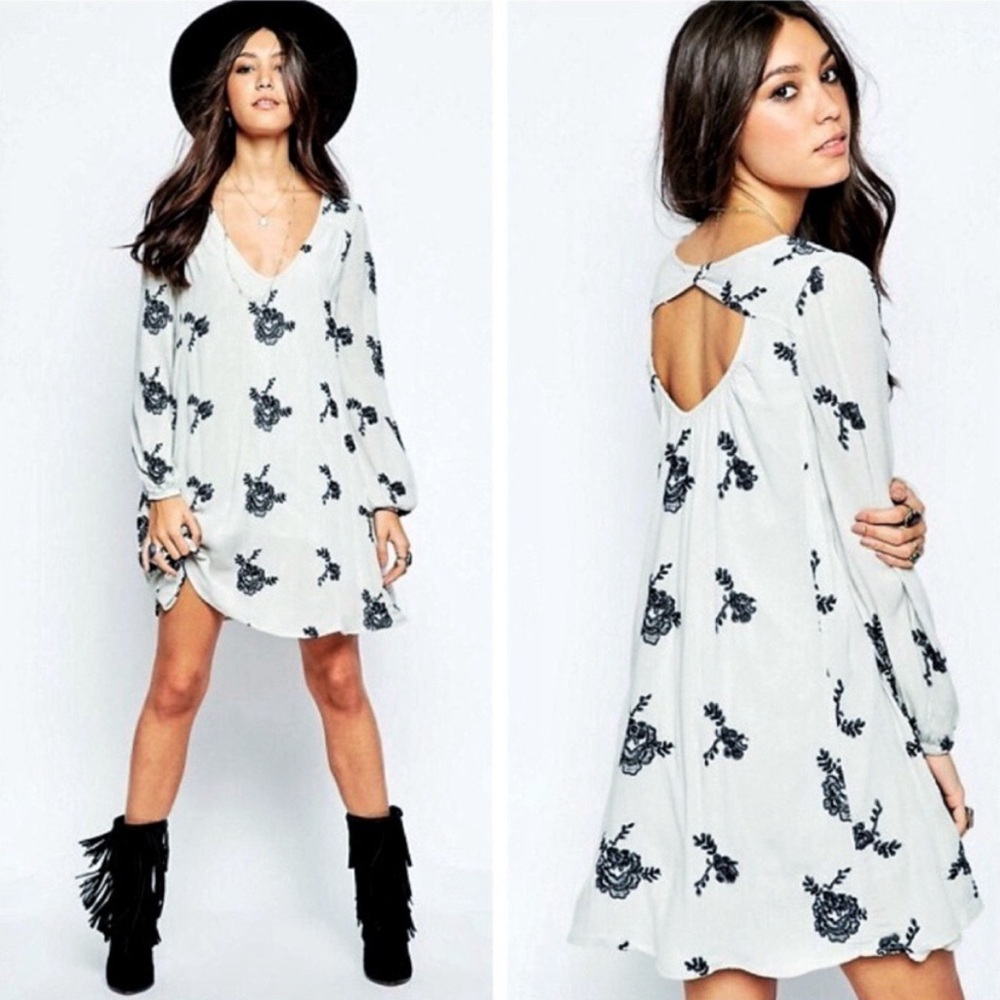 Free People Emma Austin Mini Swing Dress